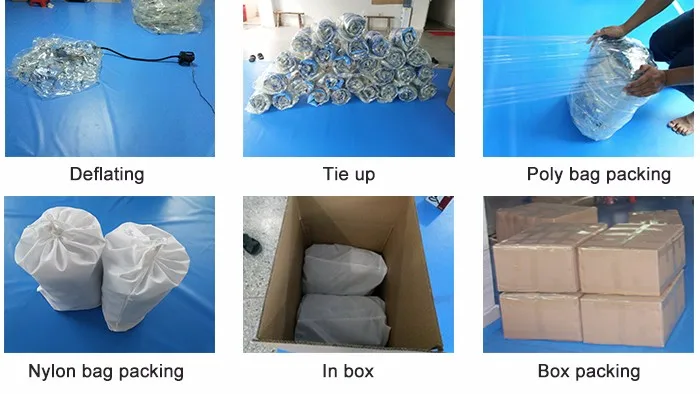 Half Red/ Blue Inflatable Bumper Bubble Soccer Ball With Window