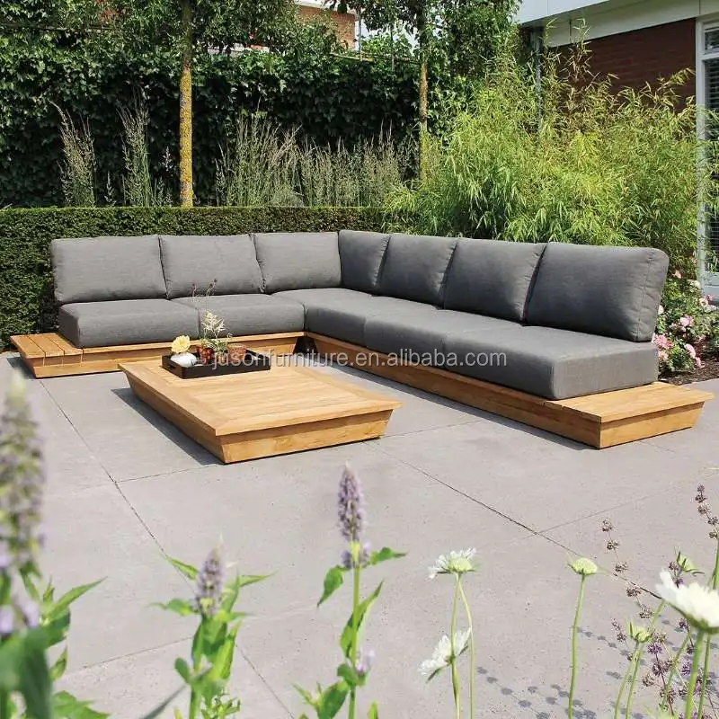 High Quality Modern Garden Sofa Set Sectional Chaise Lounge Teak Wooden Hotel Outdoor Sofa - Buy Outdoor Sofa,Chaise Lounge Sectional Sofa,Hotel Lobby Sofa Product on Alibaba.com