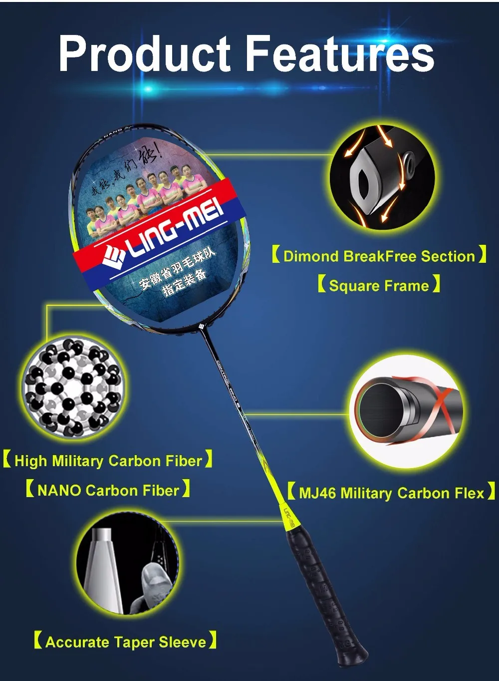 Wholesale Professional Badminton Racket Buy Badminton Racket