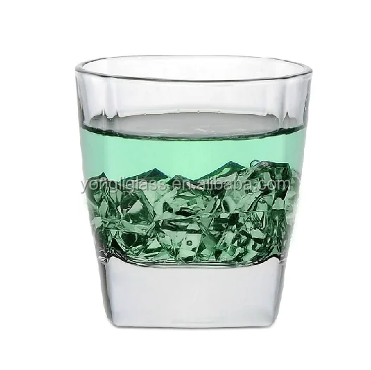 Hot sell high quality 250ml rock whiskey glass with heavy base,whisky tumbler,drinking glass