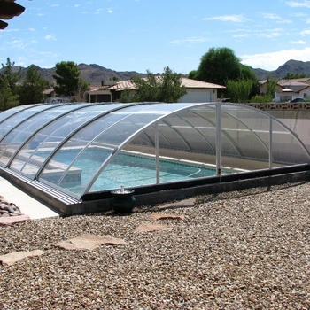Hard Polycarbonate Swimming Pool Enclosure Kits For Winter Swimming Pool Enclosure Kits