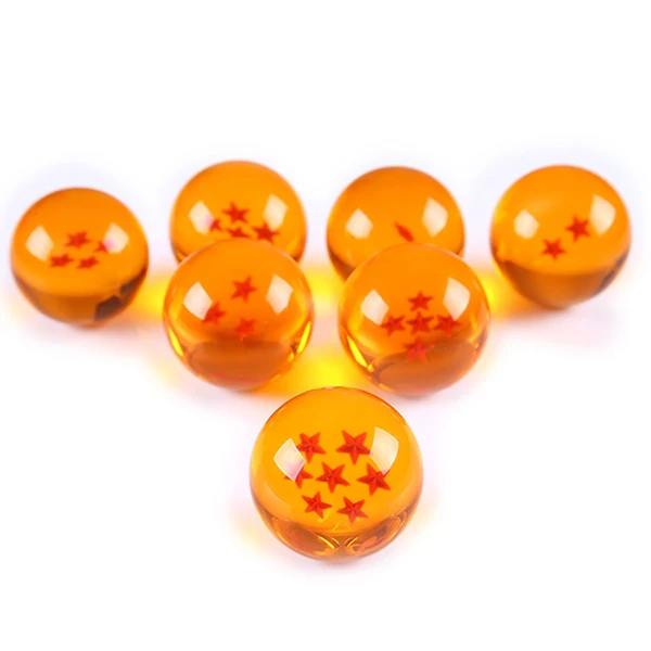 7pcs Dragon Ball Crystal Balls 4.3cm Set Z Figura 3d Star Super Big 