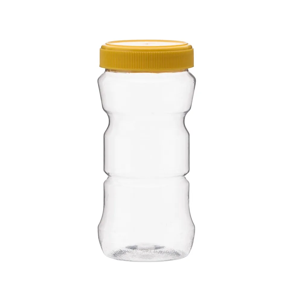 500ml Square Shape Food Grade Empty Pet Plastic Food Jar,Plastic Honey