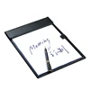 A4 leather notepad pocket meeting notepad with action items black writing pad and pen attach