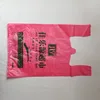 Recyclable corn starch pla bio degradable plastic t-shirt bag with own logo