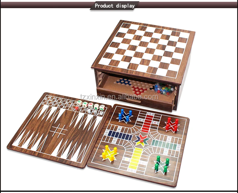 10 In 1 Wooden Game Set Buy Chess Game,Chess Set,Board Game Product
