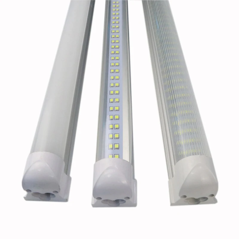 120cm 2400mm AL+PC 8ft G13 Double row led tube lights 4ft 3000K 6500K two pins lamps R17D t8 led tube light
