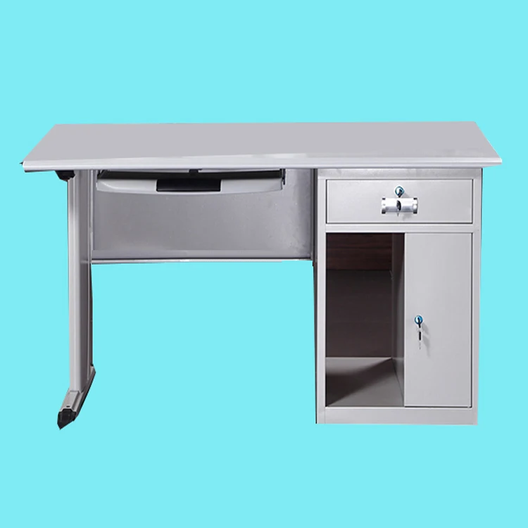 Top Metal Stainless Steel Sit Stand Computer Desk Laptop Table Room