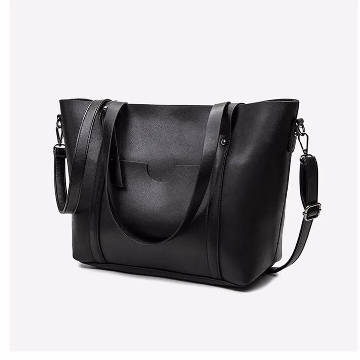 2017 Latest models European microfiber large fashion tote mature leather shoulder women handbags