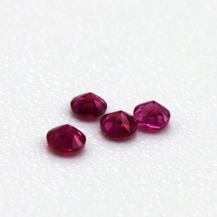 Natural Round Brilliant Cut Natural Ruby Stone Price Per Carat - Buy