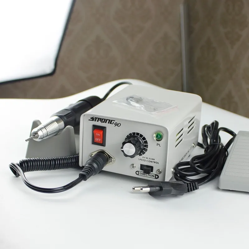 2017 New Exclusive Professional Rechargeable 35000 Rpm Nail Drill With Lcd Digital Rpm Display