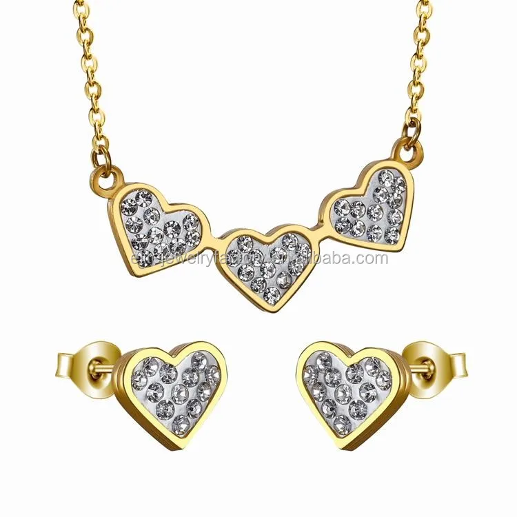 Elite Jewelry Set Stainless Steel Fashion Jewelry 2016 Dubai Jewelry