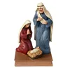 Hand painted resin rural coloured drawing pattern furnishing articles Creative home decoration craft gift Religious Jesus craft