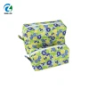 2018 waterproof purple flower cosmetic bag makeup
