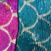 Magic Mermaid Scale Two Tone Reversible Satin Fabric