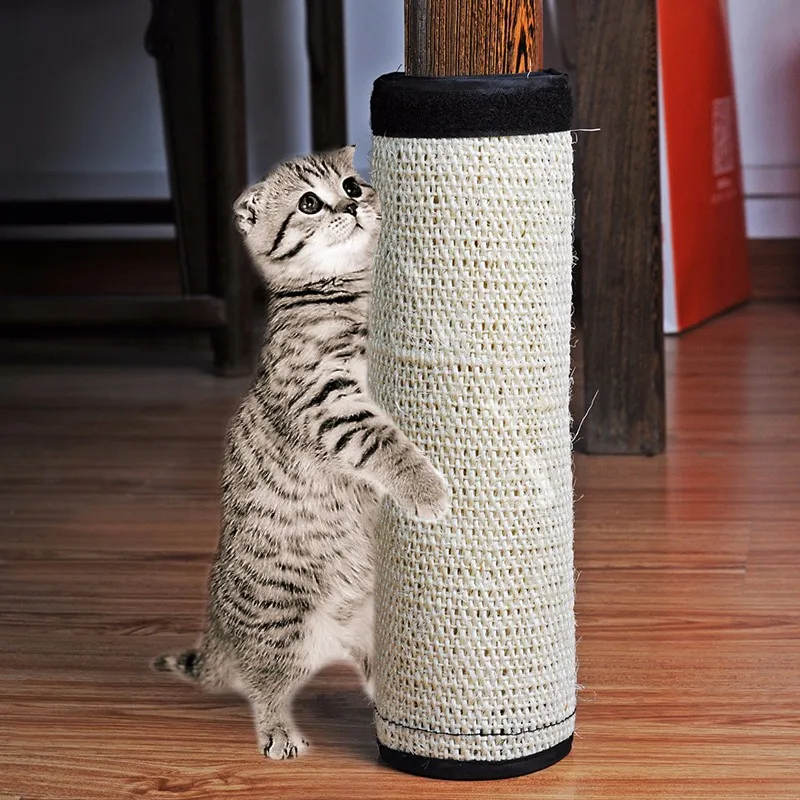 Natural Non-toxic Sisal Hemp Cat Scratching Post Protecting Furniture