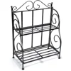 Household Bathroom Livingroom Multi Tiers Counter Metal Wire Storage Holder Rack