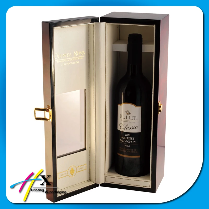 Factory Price Dark Black Glossy Lacquer Wood Box Wine Box ...