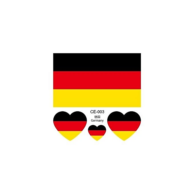 germany flag tattoo sticker temporary body tattoo water transfer