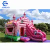 2018 new design princess inflatable bouncer, inflatable bounce house with water slide for party