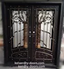 Hit product Roman Classic design wrought iron entrance door, separate matching transom