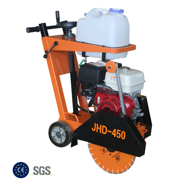 Walk Behind Slab Reinforced Horizontal Concrete Saw Cutting Machine