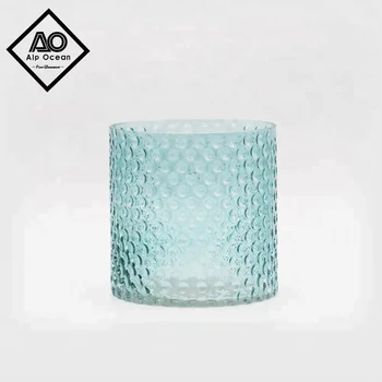 14cm Bubble Design Glass Vase Cylinder Glass Vase Wholesale