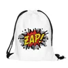 New Design Hot Sale Digital Print Aztec Sublimation Drawstring Gift Bag