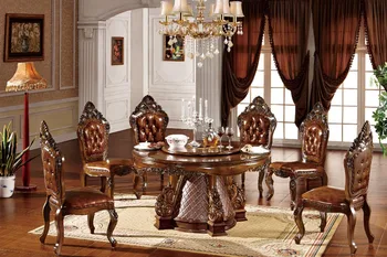 Bisini Eletric Driven Hand Carved Dining Table Set View Product Details From Zhaoqing Furniture And Decoration Co