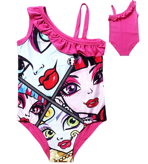 Monster High Baby Girl Swim Wear 2015 Summer Girls Clothes Children s Clothing Cute Swimsuit for