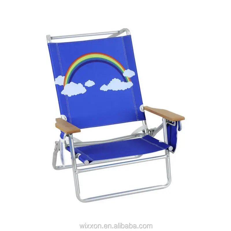 Wooden Armrests Shoulder Straps Folding Beach Chair With Sunshade Buy