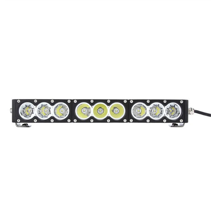 Wholesales 30w 60w 90w 120w 150w 180w 240w white amber combo single row led light bar
