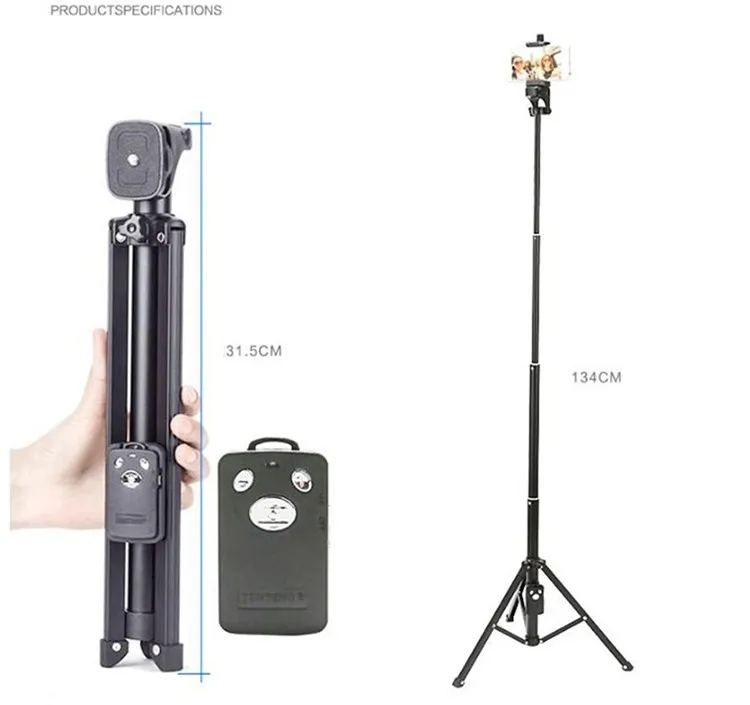 Yunteng 1688 Handle Mini Tripod Selfie Stick Handheld Monopod For SLR/Micro-Single/Mobile Phones/Ipad