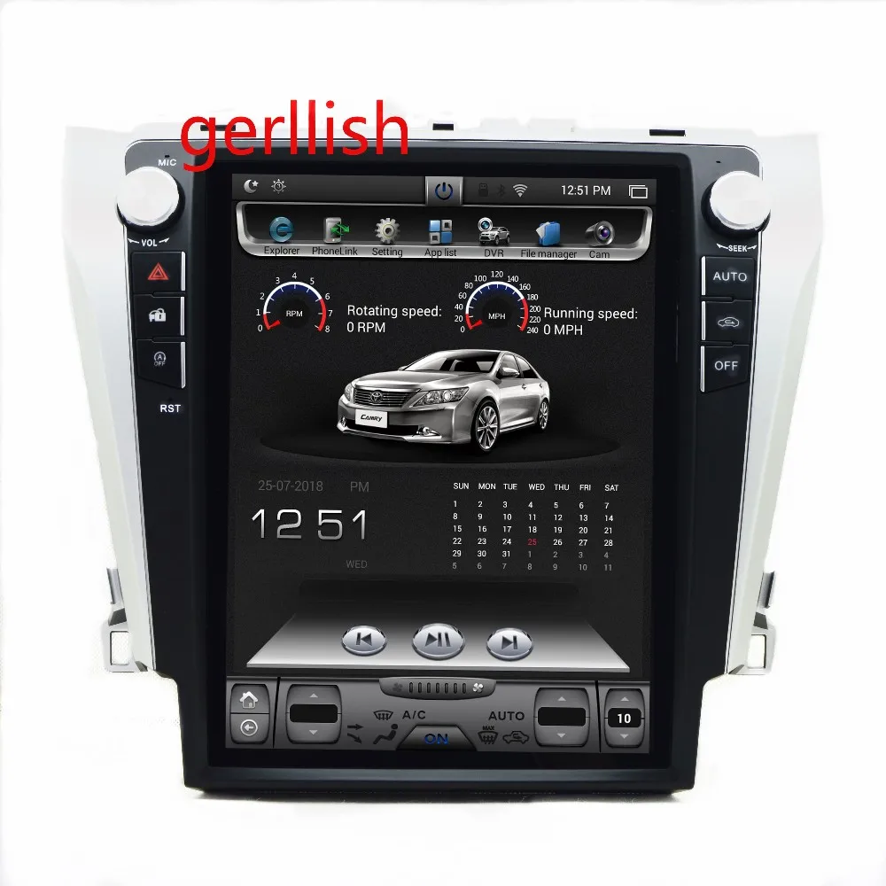 12.1inch Tesla Style Vertical Screen Android Car Radio Dvd Player For