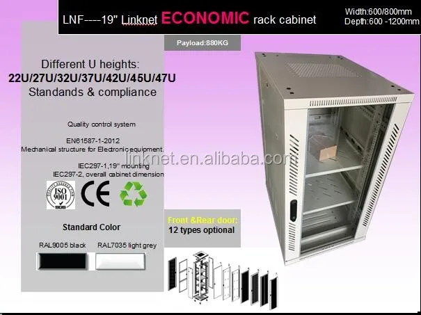 Linknet Lns 19 42u Server Rack Cabinet With 27u To 47u Optional