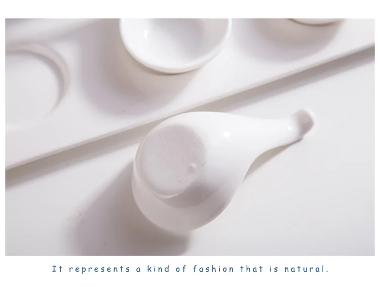 Buffet Small Sauce Dish Ceramic Decorative Serving Spoons Dipping Spoons