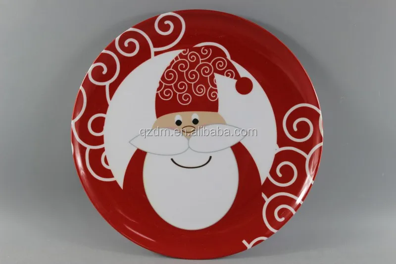 X'mas Melamine plate ,Christmas Party Dishes