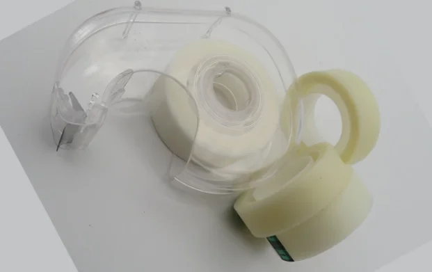 Single Sided 90mic Invisible Adhesive Clear Office Stationery Washi Tape With Dispenser