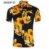2019 Latest Design Hawaiian Shirts Custom Mens Printed Flower Pattern Casual Shirts AB369137
