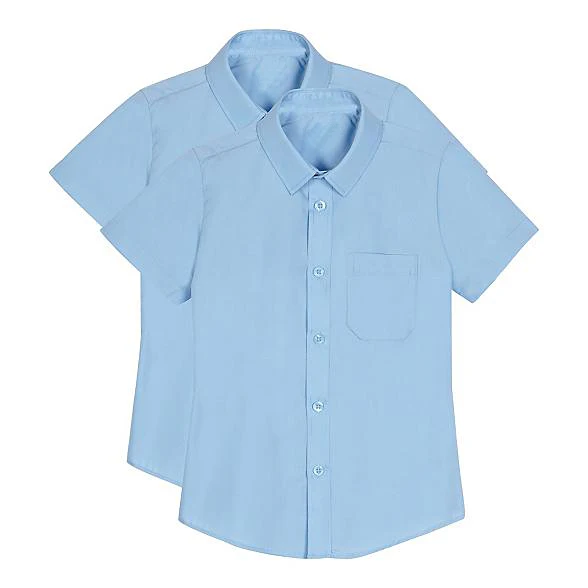 white cotton school shirts