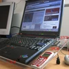 Acrylic laptop stand , Designed to be used with laptop& flat panel monitors