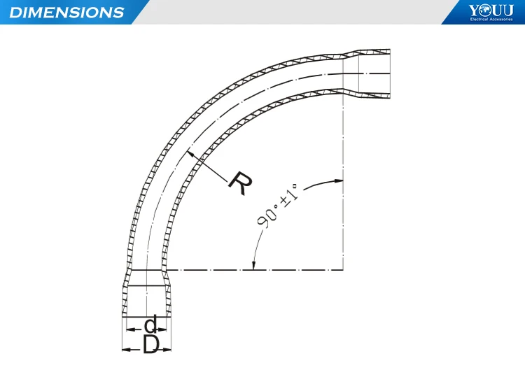 Youu 90 Degrees Heavy Duty Sweep Bends Grey Swb20gr 25 32 40 50 Buy Pvc Fittings Pvc Pipe