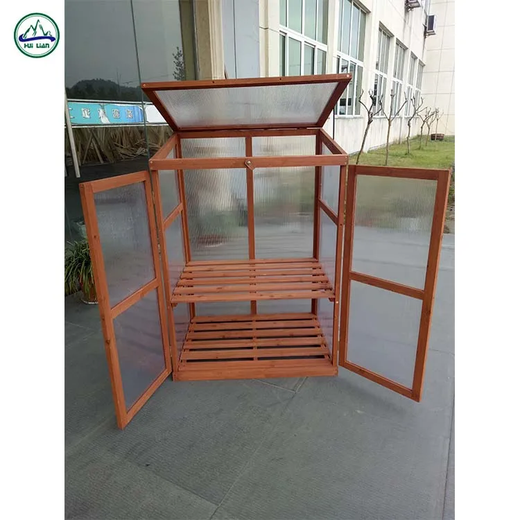 Chinese Fir Wood Frame Garden Greenhouses For Garden Supplies Buy