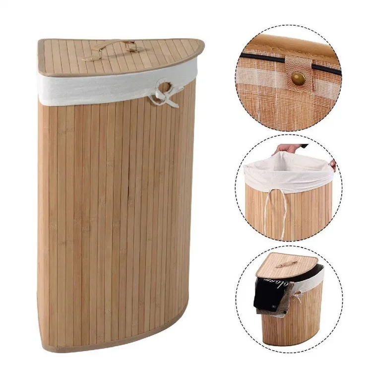 Factory Manufacture Rectangular Bamboo Trash Can Buy Bamboo Trash Can