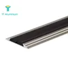 45mm Aluminium Floor Edge Bar Trim Covering Strip Flat Threshold to Carpet,Vinyl,Tile,Laminate