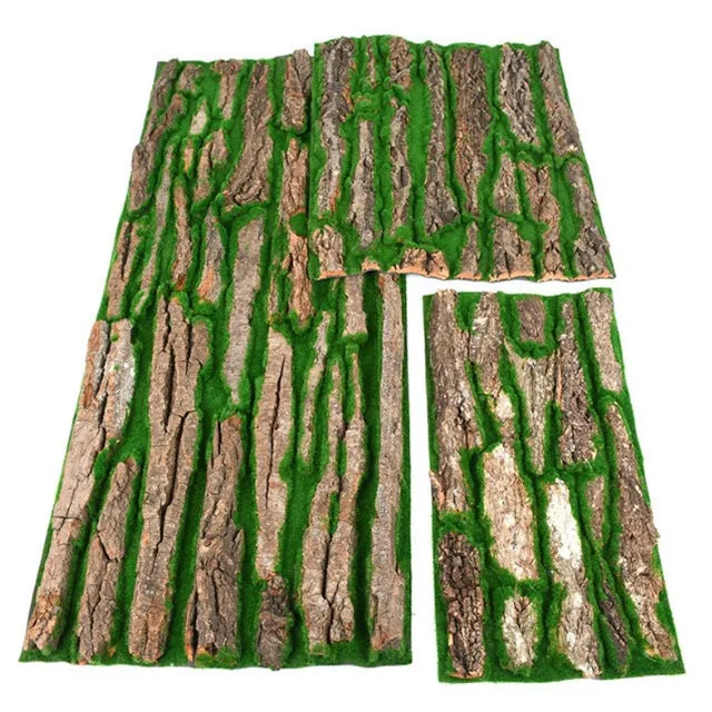 K3031high Quality 50cm Artificial Tree Bark Moss For Vertical Garden