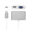 blueendless aluminum BS-HV301C3-2 type c plug vga type c adapter