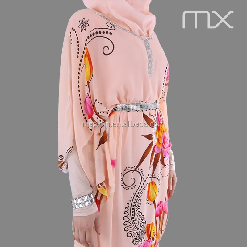 Floral Latest Dress Designs  Chiffon Blouses  For Women Baju  