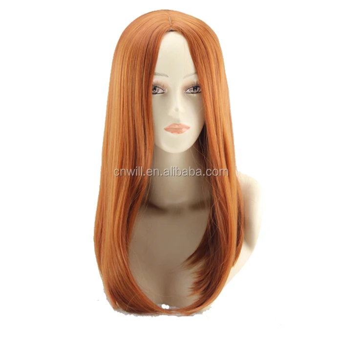 orange womens wig