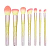 New Arrival Basic Personalized 7 pcs Makeup Brush Set with Spiral Handle
